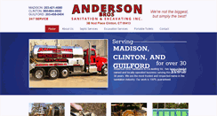Desktop Screenshot of andersonsanitation.com
